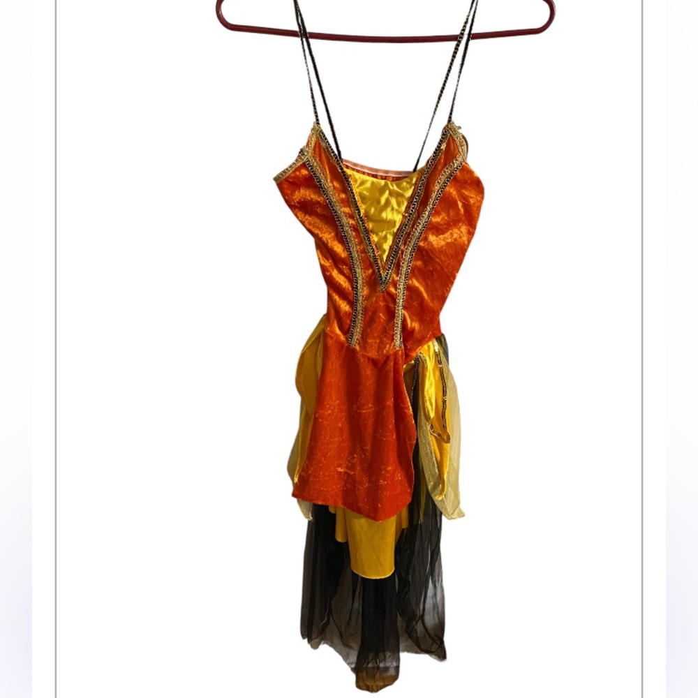 Rubies Elf / fire youth one size Halloween dress. Includes slippers.